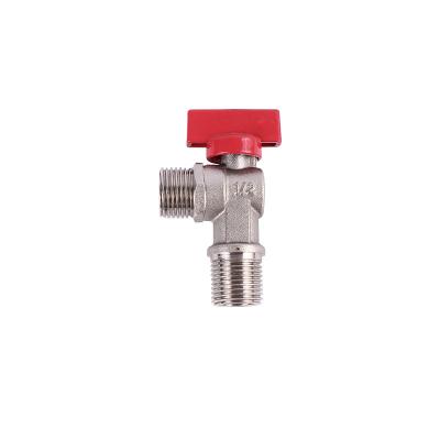 China General 1/2 Inch Male Thread Hot Water Bathroom Forged Brass Angle Valve for sale