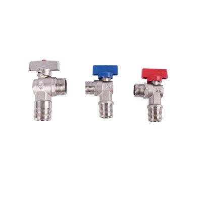 China General Professional Manufacturer Customized Nickel Chromed Plated Design Brass Angle Valve for sale