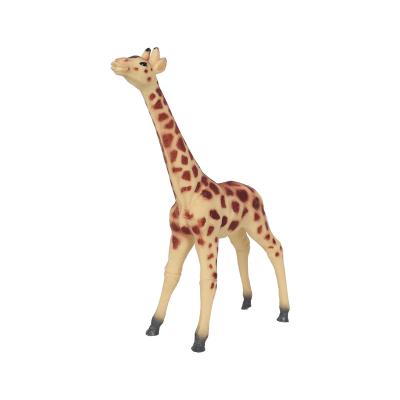 China Modern PVC Plastic Animal Toys  Realistic Animal Figure Toys Zoo Animals Giraffe Lion For Kids Toddlers for sale