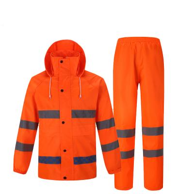 China Reflective Safe Windproof Duty Rain Suit Waterproof Adults Waterproof Motorcycle Raincoat For Men Rain Coat Jackets for sale