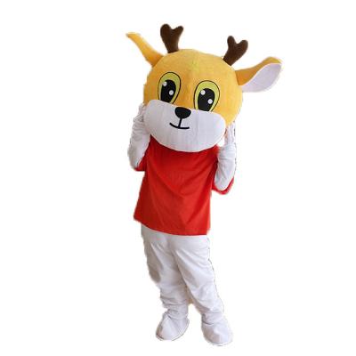 China Funny Deer Cosplay EVA Cartoon Character Super Soft Animal Christmas Costume Cartoon Elk Plush Christmas Costume for sale