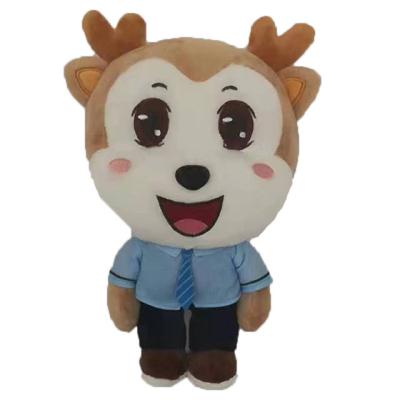 China Cotton Wholesale OEM/ODM Cute Cool Christmas Santa Male Deer Plush Toy Stuffed Plush Dolls for sale