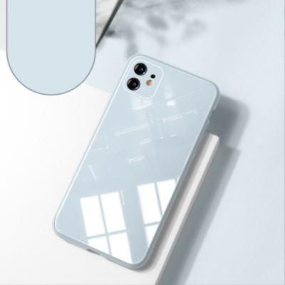 China Shockproof Suitable for iphone11 mobile phone case silicone soft glass liquid edge case anti fall all cover device included for sale