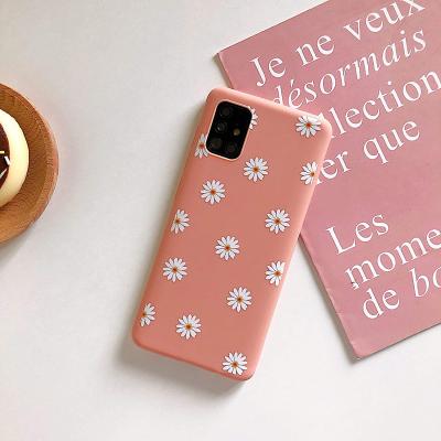 China Factory shockproof phone case for iPhone 11 daisy pattern tpu matte soft case drop proof all included protective back cover wholesale for sale