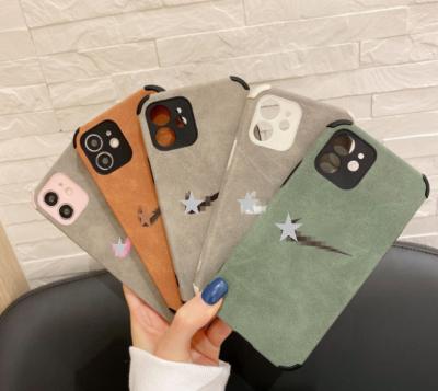 China New Brand Shockproof Fashionable Inclusive Shell Leather Sensitive Case For iPhone13Pro Four-corner Anti-drop Plush Mobile Phone Case for sale