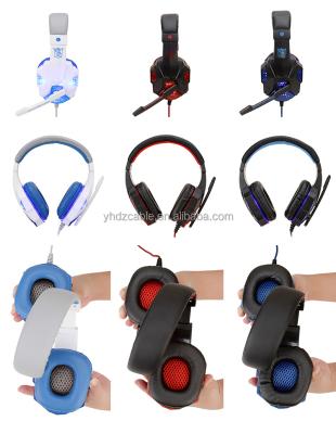 China Noise Canceling Earphone Warehouse Gaming Universal Cable High Quality Headset Led Light Up Rim - Sound Earphone For PC PS4 And Mobile Phone for sale