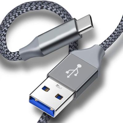 China Hot Selling Nylon Braided USB3.0 Cable USB Camera Type-C Male To USB-C Adapter Charger Cable For Samsung Mobile Phone Fast Charging Cable for sale