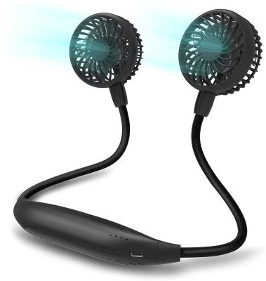 China 360Â ° USB Adjustable Portable High Flexibility Portable Ultra Quiet Hands Free Neck Fan with 6 Speeds, Strong Wind, Adjustable High Flexibility Handheld Fan for Outdoor for sale