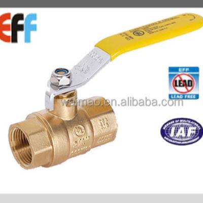 China China Wholesale Price Female Thread NPT Water Supplier General Brass Ball Valve With CSA UL FM Certificated for sale