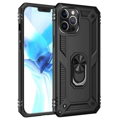 China 2021New Ring Holder Kickstand Drop Proof Shockproof Phone Case Magnetic Phone Case For iPhone 11 12 pro XS Armor Case Covers for sale