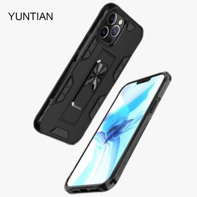 China Popular Shockproof Phone Case Mobile Phone Shockproof Case for iPhone12/11 pro XR XS 7 8 max plus Ring Holder Anti-Drop Cover for sale