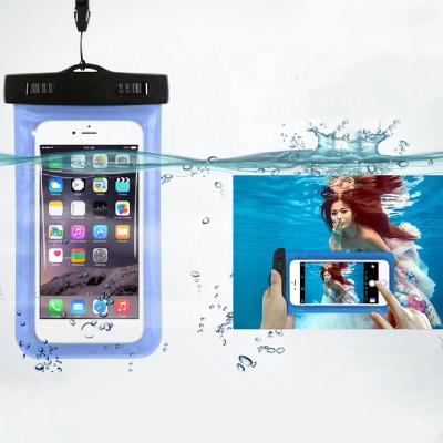 China Brand New Waterproof PVC Compatible Underwater Outdoor Case For iphone For Samsung Mobile Phone Waterproof Bag for sale