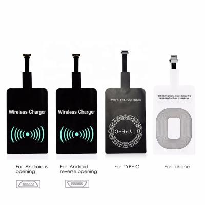 China Wireless Type C Wireless Charger Receiver, Qi Wireless Charger Adapter USB Charging Coil for Samsung Mobile Phone for sale