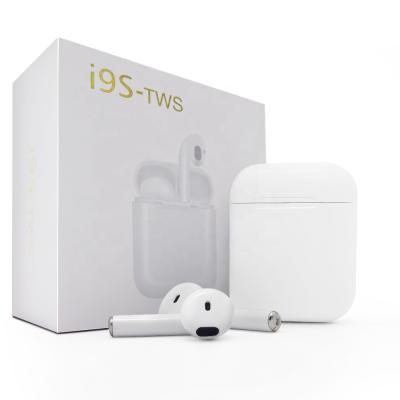 China Tooth i9s Earphone Bule Tooth tws Blue Dual Earphone Earbuds Wireless Headsets With Charging Case For Iphone for sale