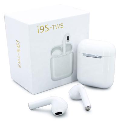 China In-Ear I9S TWS Wireless Blue Tooth Earphone Led Light With Mic Dual Earbuds Stereo Music Headsets For Apple For iPhone 8 X for sale