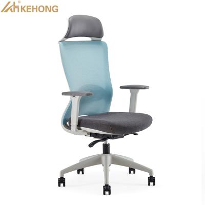 China (Size) KeHong Hot Selling Adjustable Ergonomic Guest Chair Office Full Mesh Ergonomic Chair With Headrest for sale