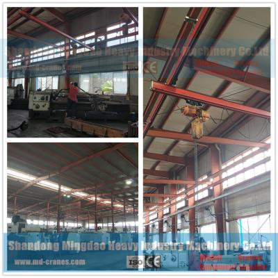 China Free Standing Work Station Type Monorail Overhead Crane , Ceiling Mounted Monorail Crane System for sale