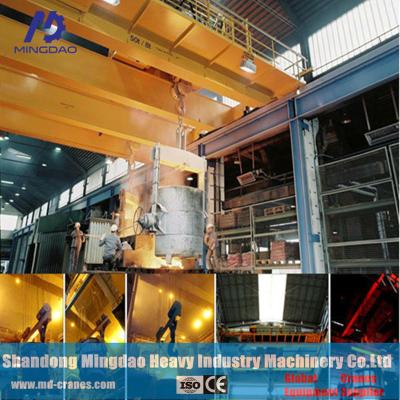 China MD Brand High Efficiency Double Girder Bridge 5ton-200ton OR On Request  Metallurgy Crane for sale