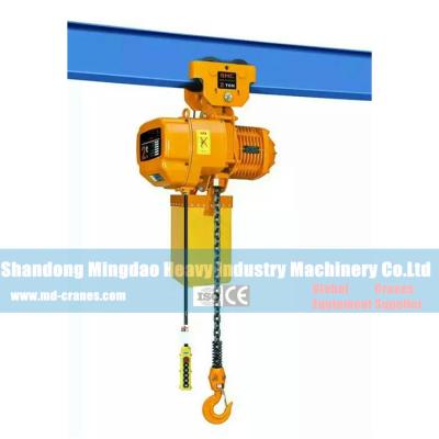 China 1Ton 3ton 5ton Lifting Capacity Electric Chain Hoist with Running Trolley for sale