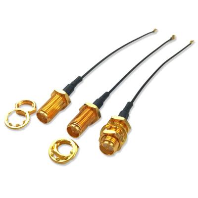 China Straight Communication SMA Female To IPEX IPEX1 IPEX4 MHF U.FL 1.13 0.81 Communication Antenna RF Transfer Extension Cable Assembly for sale