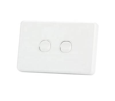 China Cool PC And You Copper Electrical Wall Switch For Home Wall Switch Plate Powerpoints 2 Strip Wall Switch U1502 for sale