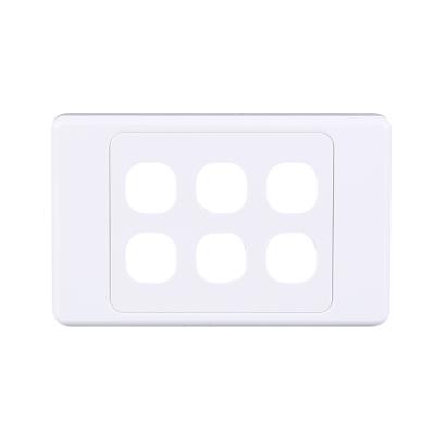 China It can be used you home universal electrical switch covers U1926 PC or 6 gang switch wall copper material cover for sale