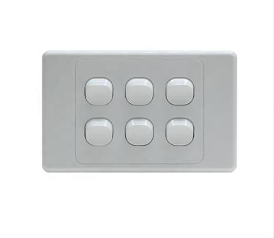 China Stylish Design YOU Australian Standard 6 Strip Wall Switch U1906 for sale