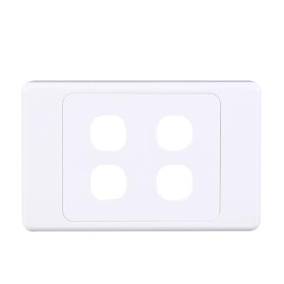 China Stylish Design YOU Custom Cover U1924 4 Strip Current Switch Hard 10A Lamp Switch Cover for sale