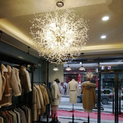 China Modern Crystal LED Lamp Stainless Steel Chandelier Ceiling Lamp Branch Chandelier for sale