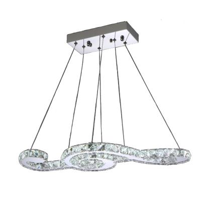 China Modern simplicity leaded crystal chandelier dining room music chandelier modern simple personality creative bedroom living room lamp for sale