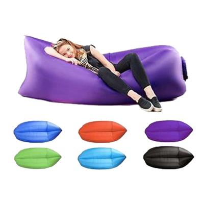 China Camping Outdoor Polyester Eco - Friendly Lazy Sofa Bed Inflatable Sleeping Bags for sale