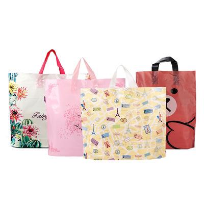 China Recyclable Customizable Logo Shopping Bag Clothing Storage Plastic Bag Shopping Tote Bag for sale