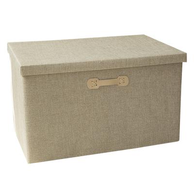 China Double handles of sustainable fabric storage box, suitable for home wardrobe for sale