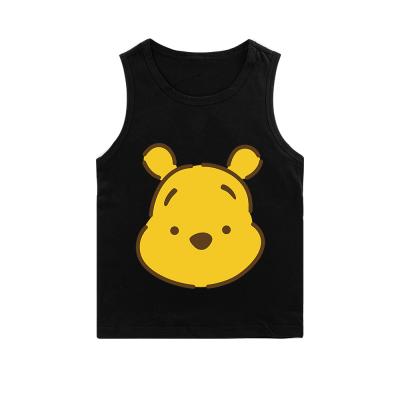 China Bulk wholesale children's anti-pilling vest 3-15 years old boys and girls cartoon custom round neck sleeveless vest for sale