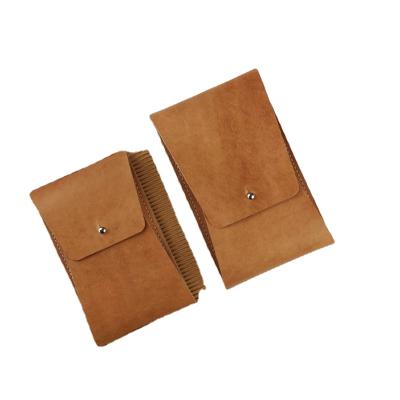 China Shockproof Handmade Goods Leather Phone Sleeve Cases With Clasp Phone Pouch For Belt for sale