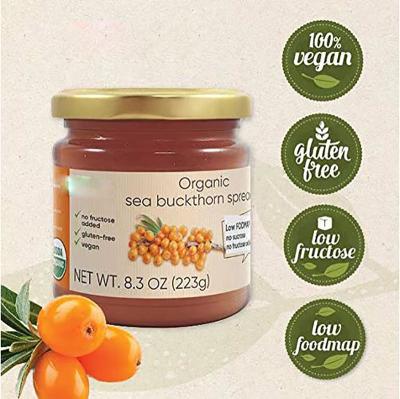 China Immune & Anti-Fatigue Organic Sea Buckthorn Natural Jam No Added Fructose, Lactose & Gluten Free for sale