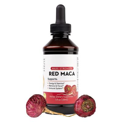 China Hormonal balance Private Label High Absorb Ultimate Herb Red Maca Root Extract Liquid Drops For Immune Booster System for sale