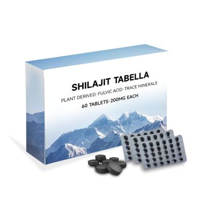 China Vitamin supplements Hot sale OEM Shilajit risen tablets Pure Himalayan with OEM services shilajit tabella vitamin supplements of shilajit for sale