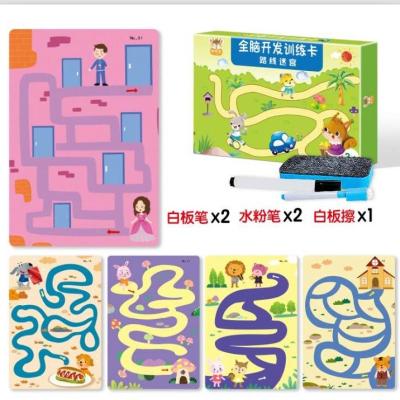 China Drawing Tracing and Pen Control Practice Handwriting Books Education Magic Activity Kindergarten Reusable Notebook for Kids Children for sale