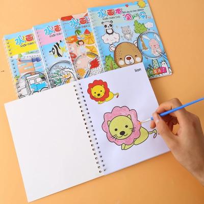 China DIY Paint Coloring Book Magic Doodle Book Magic Water Painting Drawing Board With Brush for sale