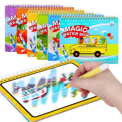 China Wholesale Magic Gift Water Book Kids Painting Coloring Book With Water Pen Drawing Books For Children for sale