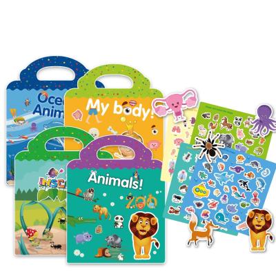 China Eco-Friend 13 Styles Kids Activity Sticker DIY Buzzer Toys 6 Designs Educational Gift Customized Printing Sticker Book For Kids for sale