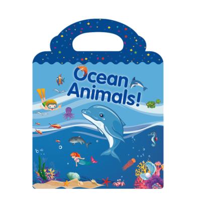 China Waterproof+Eco-friendly 13 Styles Large Size Waterproof Eco-friendly Cartoon Removable Sticker Book Kids Educational Kids Book Stickers for sale