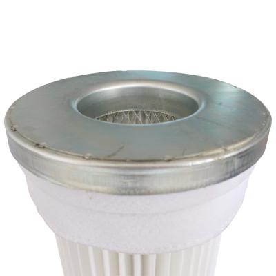 China Metal Top Cartridge Industrial Dust Filter 150 Cell Plate Size Cylinder Type for sale