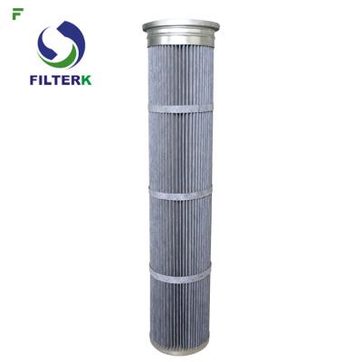 China Cement Silo Top Industrial Dust Filter High Air Flow With PTFE Coating for sale