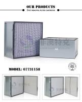 China Steel Frame Panel Pleated Air Filters First Stage Polyester Material for sale