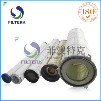 China Three Lugs Industry Pleated Filter Cartridge For 9.4 M2 Filtering Area for sale