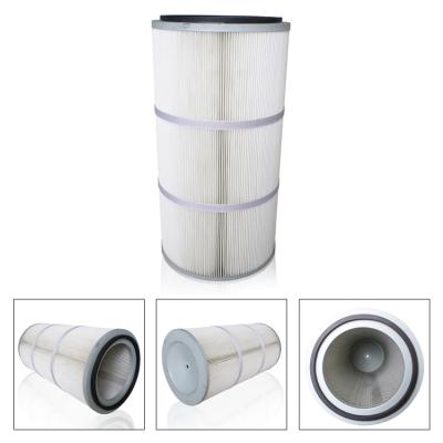 China Spunbond Polyester PTFE Air Filter Cartridge Cylindrical for sale