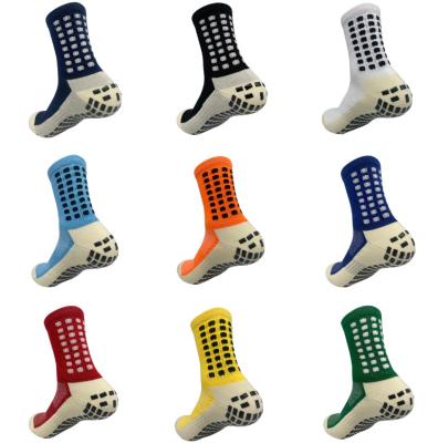 China Breathable Silicone Round Silicone Suction Cup Grip Anti Slip Whale Football Socks Custom Sports Mens Baseball Rugby Compression Socks for sale