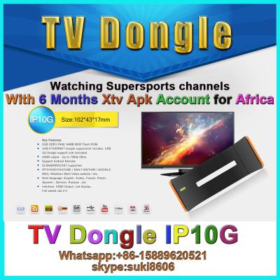 China DSTV IPTV dongle IP10G for Africa with 6month account supersport channels for sale